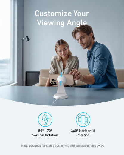Anker MagGo Wireless Charger (2 - in - 1, Dock Stand) with USB - C Cable BOA - Cartsfy Inc.