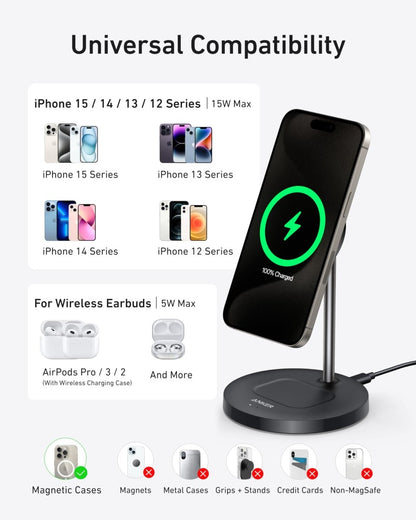 Anker MagGo Wireless Charger (2 - in - 1 Stand) BOA - Cartsfy Inc.