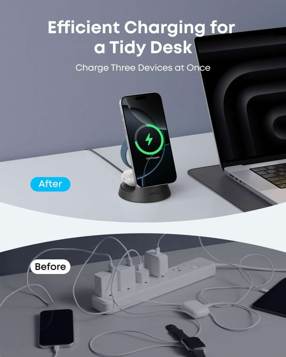 Anker MagGo Wireless Charging Station (3-in-1, Dock Stand) Cartsfy Inc.