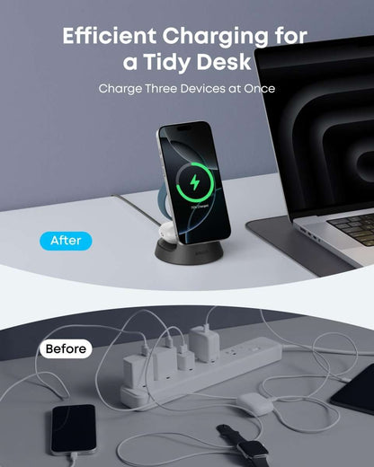 Anker MagGo Wireless Charging Station (3-in-1, Dock Stand) Cartsfy Inc.