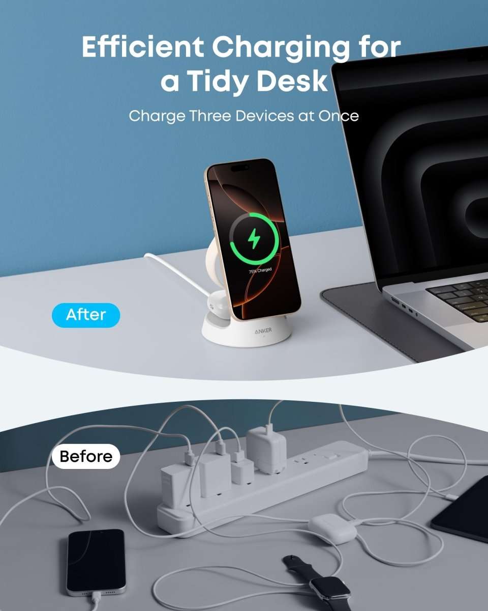 Anker MagGo Wireless Charging Station (3-in-1, Dock Stand) Cartsfy Inc.