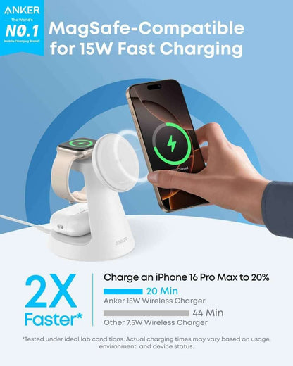 Anker MagGo Wireless Charging Station (3-in-1, Dock Stand) Cartsfy Inc.
