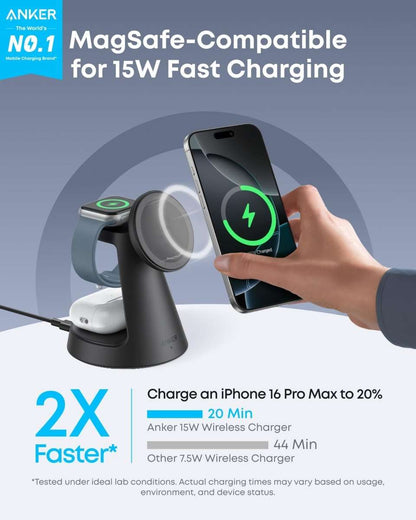 Anker MagGo Wireless Charging Station (3-in-1, Dock Stand) Cartsfy Inc.