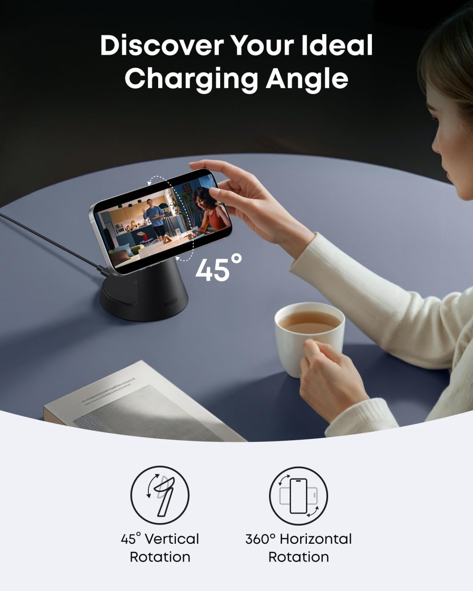 Anker MagGo Wireless Charging Station (3 - in - 1, Dock Stand) - Cartsfy Inc.