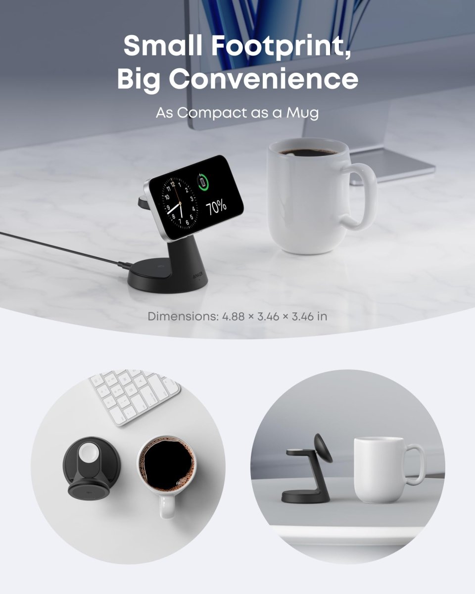 Anker MagGo Wireless Charging Station (3 - in - 1, Dock Stand) - Cartsfy Inc.