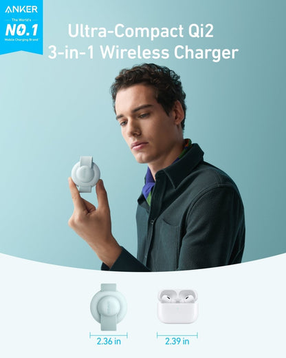 Anker MagGo Wireless Charging Station (3 - in - 1, Foldable Pad) - Cartsfy Inc.
