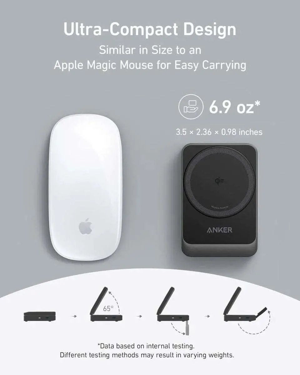 Anker MagGo Wireless Charging Station (Foldable 3-in-1) Anker Shell White Black Stone Shell White-Black Stone-