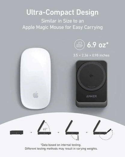 Anker MagGo Wireless Charging Station (Foldable 3-in-1) Anker Shell White Black Stone Shell White-Black Stone-