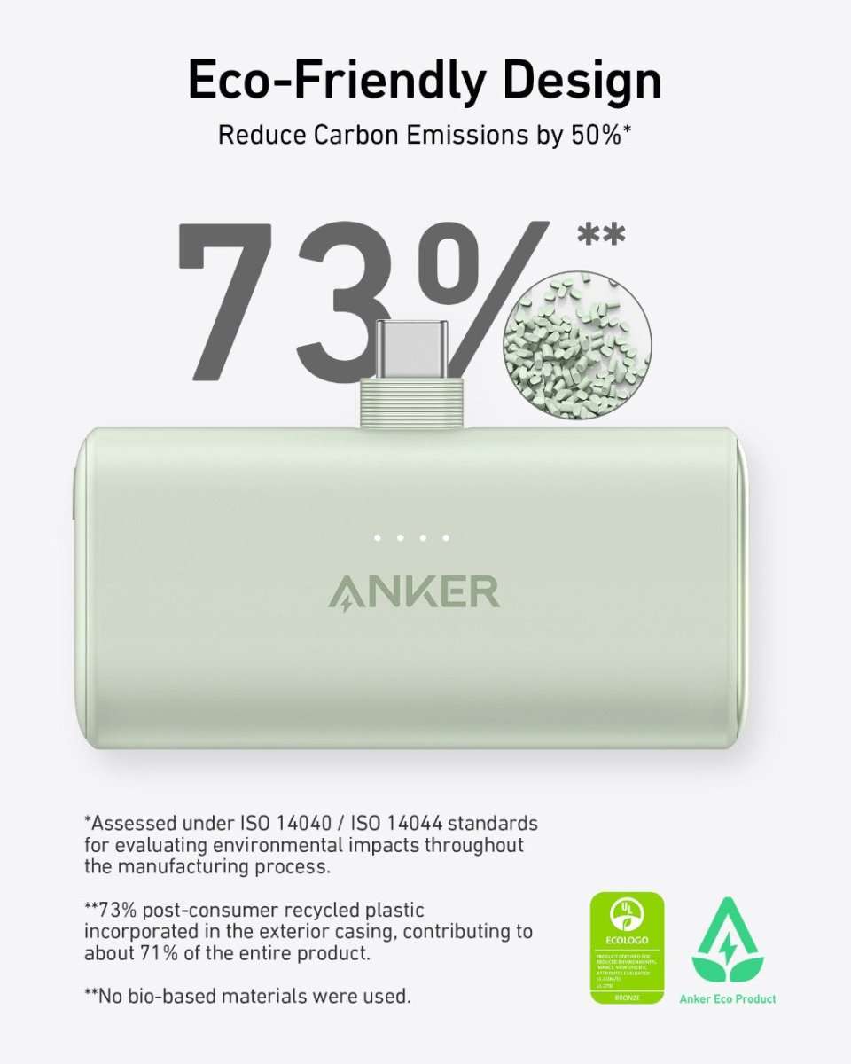 Anker Nano 5000mAh USB-C Power Bank with Built-In Connector, 22.5W Fast Charging Cartsfy Inc.