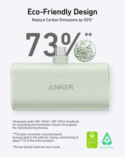 Anker Nano 5000mAh USB-C Power Bank with Built-In Connector, 22.5W Fast Charging Cartsfy Inc.