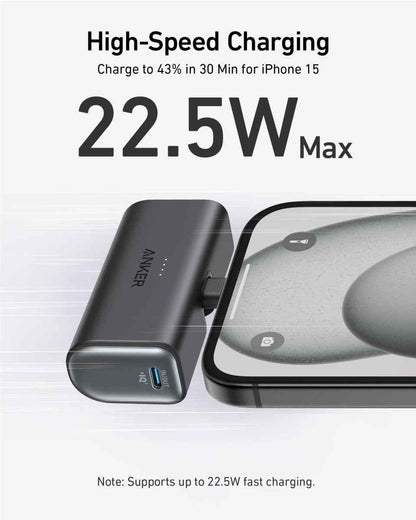 Anker Nano 5000mAh USB-C Power Bank with Built-In Connector, 22.5W Fast Charging Cartsfy Inc.