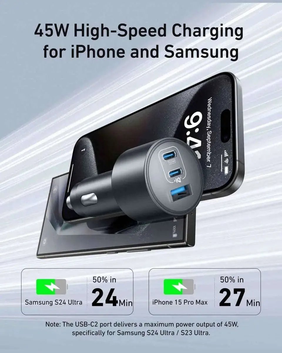 Anker Nano Car Charger (167.5W, 3 Ports) Anker Default Title Default Title-