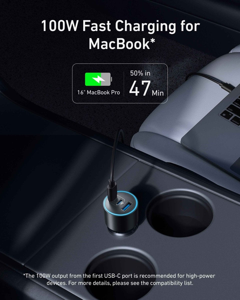 Anker Nano Car Charger (167.5W, 3 Ports) - Cartsfy Inc.