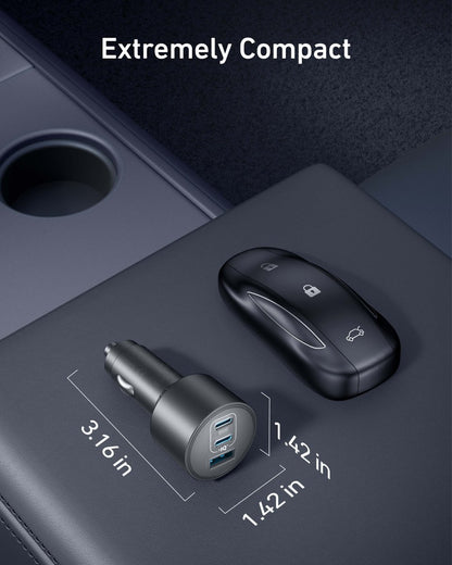Anker Nano Car Charger (167.5W, 3 Ports) - Cartsfy Inc.