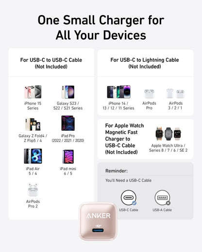 Anker Nano Charger (20W) - Cartsfy Inc.