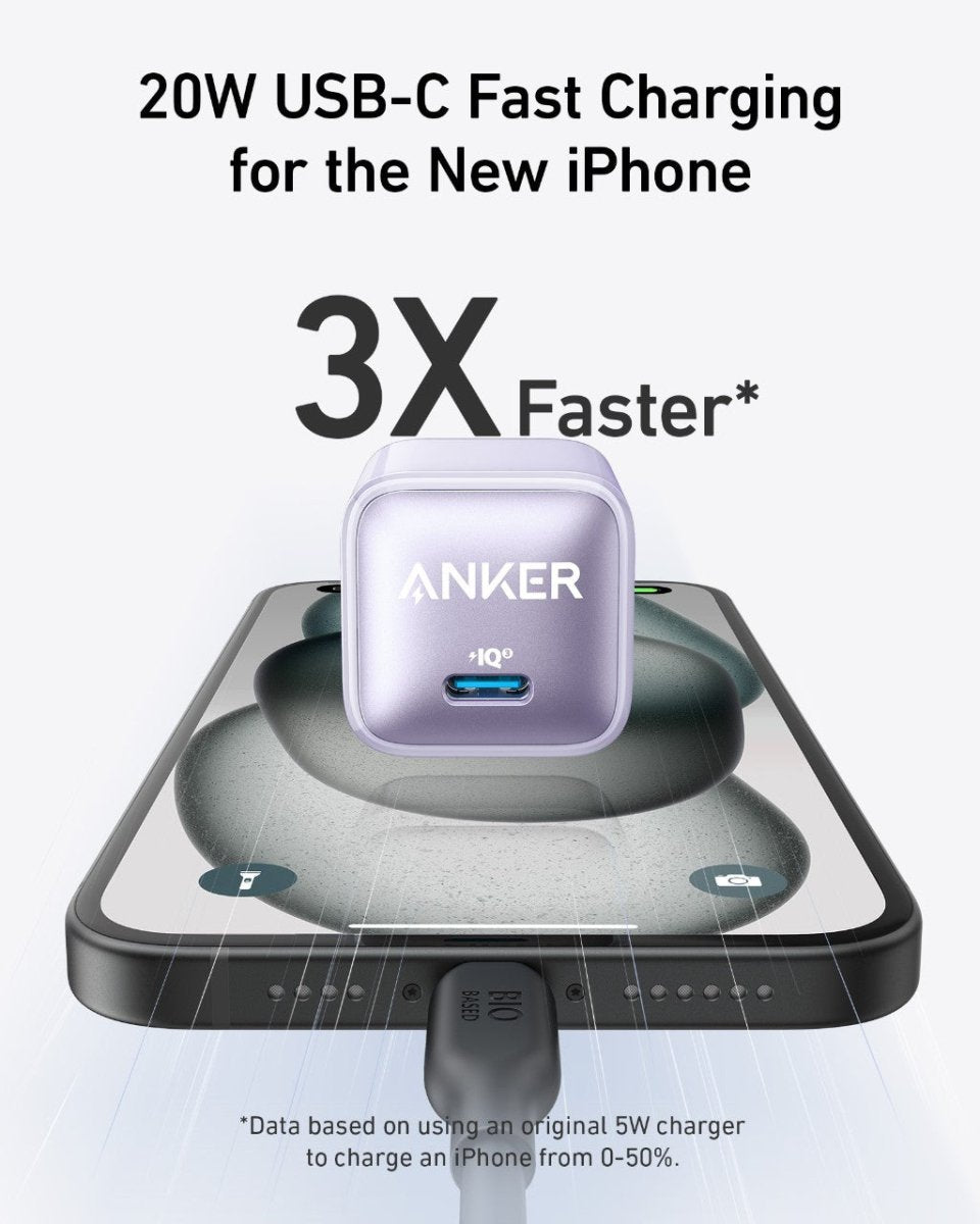 Anker Nano Charger (20W) - Cartsfy Inc.