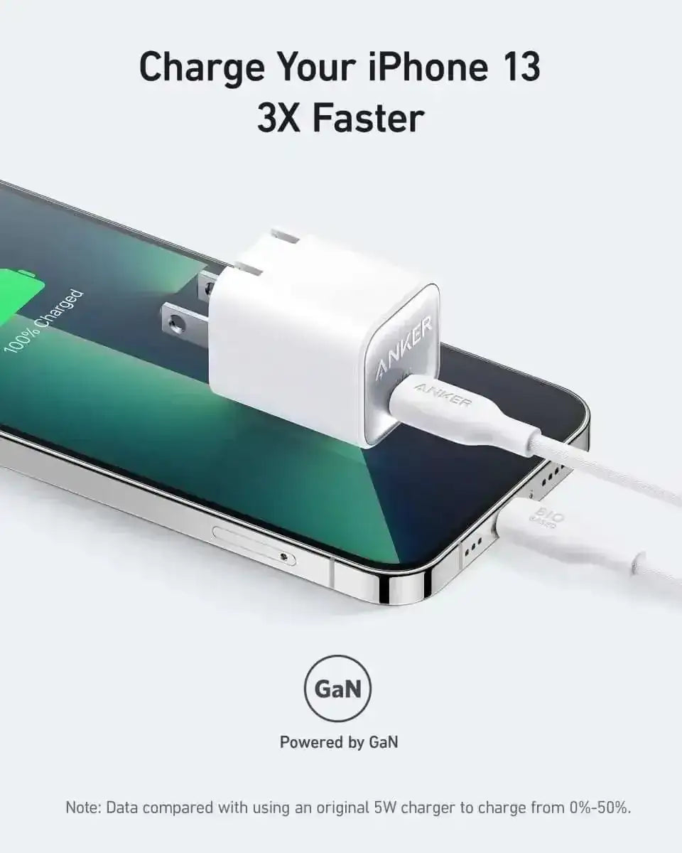 Anker Nano Charger (30W) Anker Phantom Black Aurora White Natural Green Phantom Black-Aurora White-Natural Green-Misty Blue-Lilac Purple-