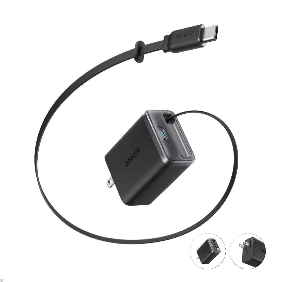 Anker Nano Charger (35W, Built - In Retractable USB - C Cable) - Cartsfy Inc.