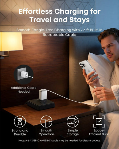 Anker Nano Charger (35W, Built - In Retractable USB - C Cable) - Cartsfy Inc.