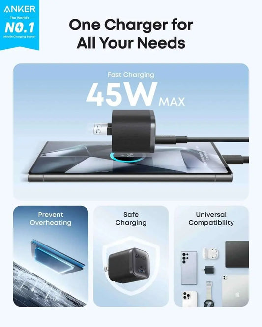 Anker Nano Charger (45W) with USB-C to USB-C Cable Cartsfy Inc.