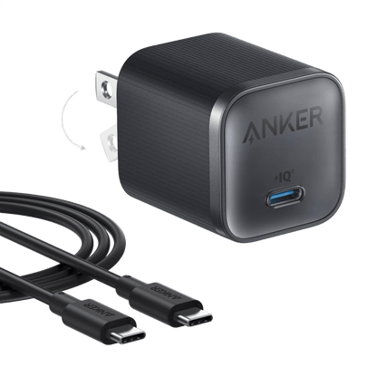 Anker Nano Charger (45W) with USB - C to USB - C Cable - Cartsfy Inc.