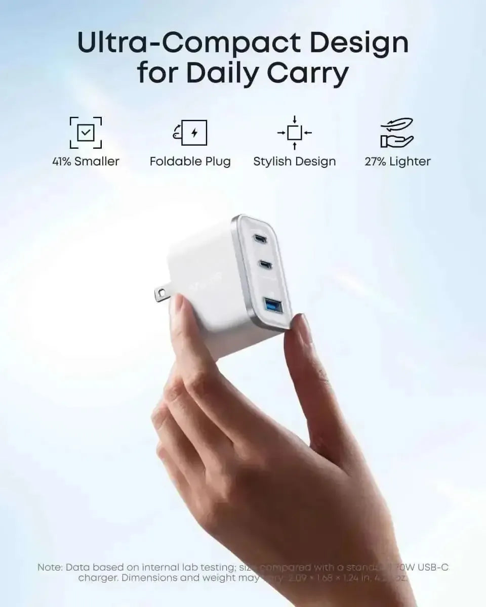 Anker Nano Charger (70W, 3 Ports) Anker Shell White Black Stone Teal Oasis Shell White-Black Stone-Teal Oasis-