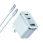 Anker Nano Charger (70W, 3 Ports) Anker Shell White Black Stone Teal Oasis Shell White-Black Stone-Teal Oasis-