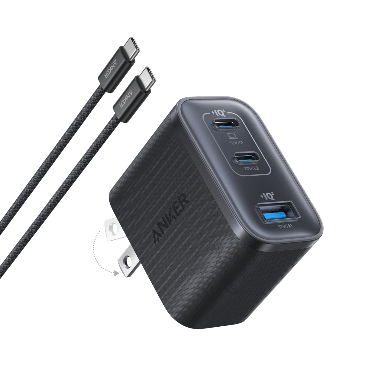 Anker Nano Charger (70W, 3 Ports) - Cartsfy Inc.