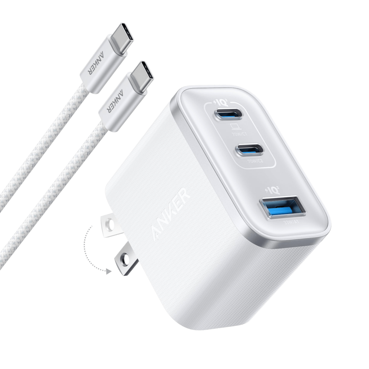 Anker Nano Charger (70W, 3 Ports) - Cartsfy Inc.