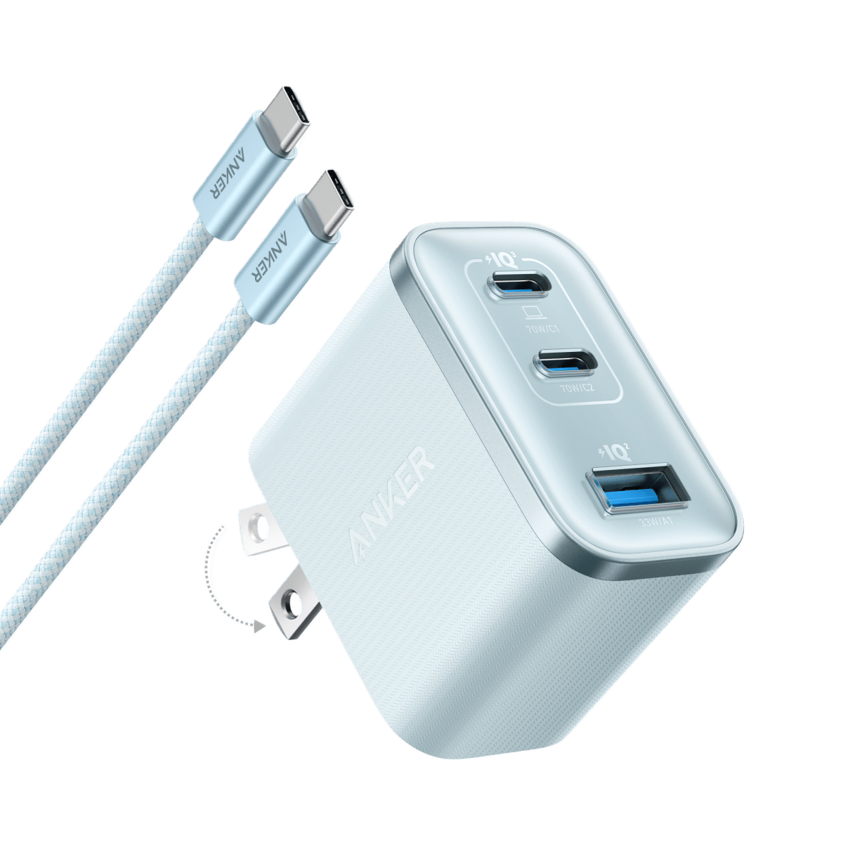 Anker Nano Charger (70W, 3 Ports) - Cartsfy Inc.