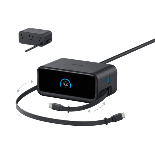 Anker Nano Charging Station (7-in-1, 100W) Anker Black Aurora White Black-Aurora White-