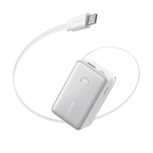 Anker Nano Power Bank (10K, 45W, Built-In Retractable USB-C Cable) Anker Black Aurora White Teal Oasis Black-Aurora White-Teal Oasis-Pink Aura-Misty Blue-