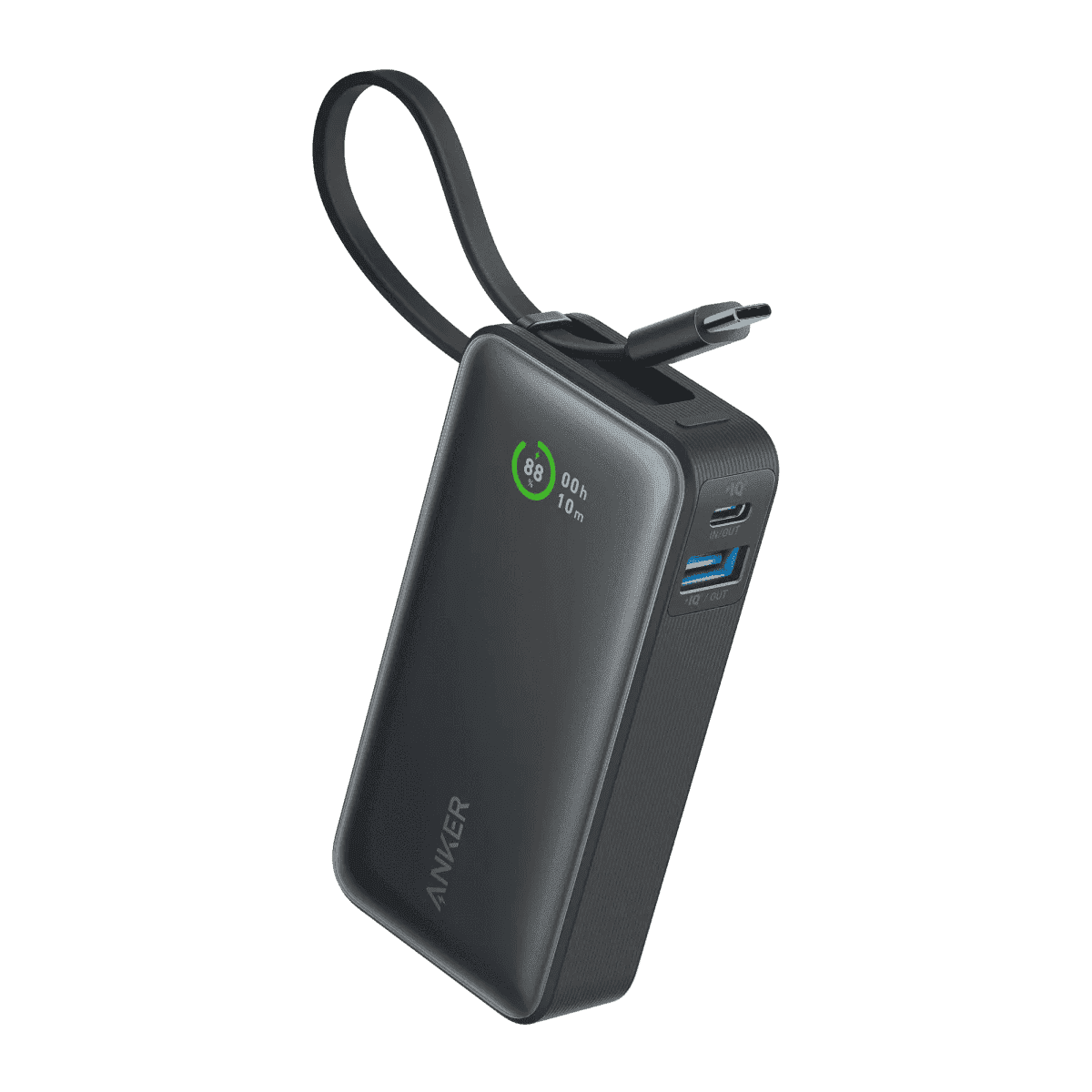 Anker Nano Power Bank (30W, Built-In USB-C Cable) Anker Black Stone Natural Green Shell White Black Stone-Natural Green-Shell White-Ice Lake Blue-Lilac Purple-