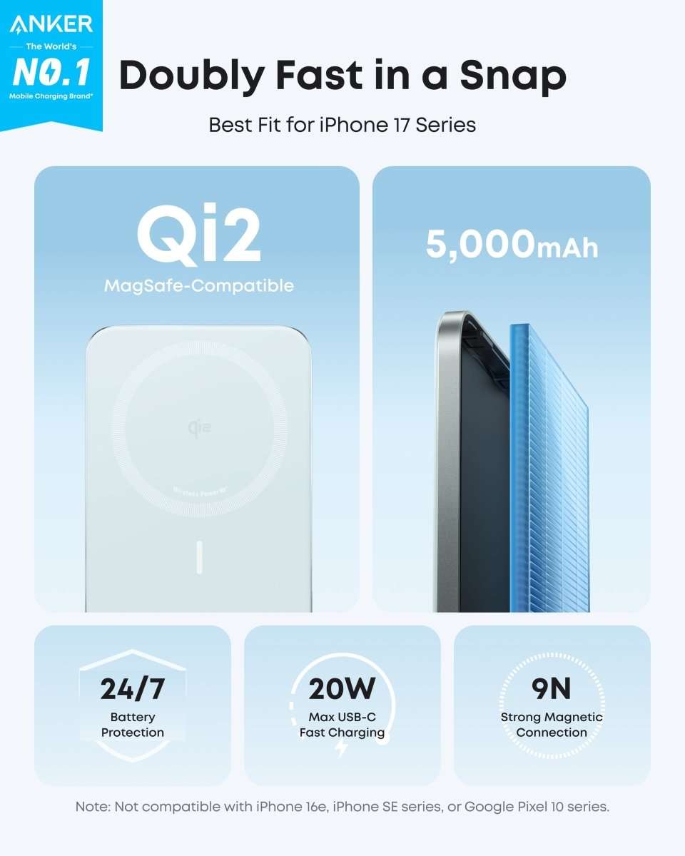 Anker Nano Power Bank (5K, MagGo, Slim) Cartsfy Inc.