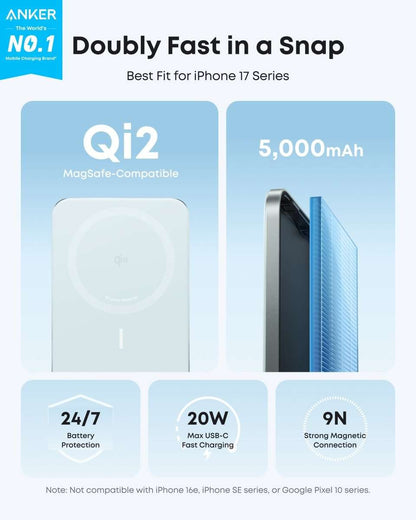 Anker Nano Power Bank (5K, MagGo, Slim) Cartsfy Inc.