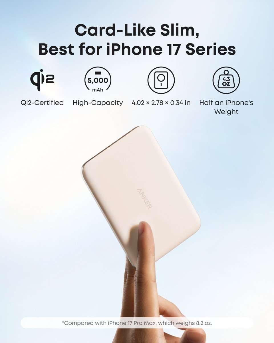 Anker Nano Power Bank (5K, MagGo, Slim) Cartsfy Inc.