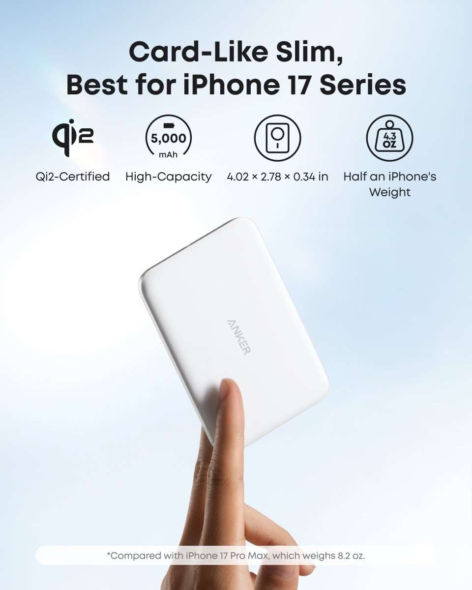 Anker Nano Power Bank (5K, MagGo, Slim) Cartsfy Inc.