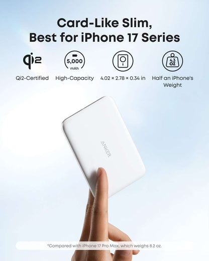 Anker Nano Power Bank (5K, MagGo, Slim) Cartsfy Inc.