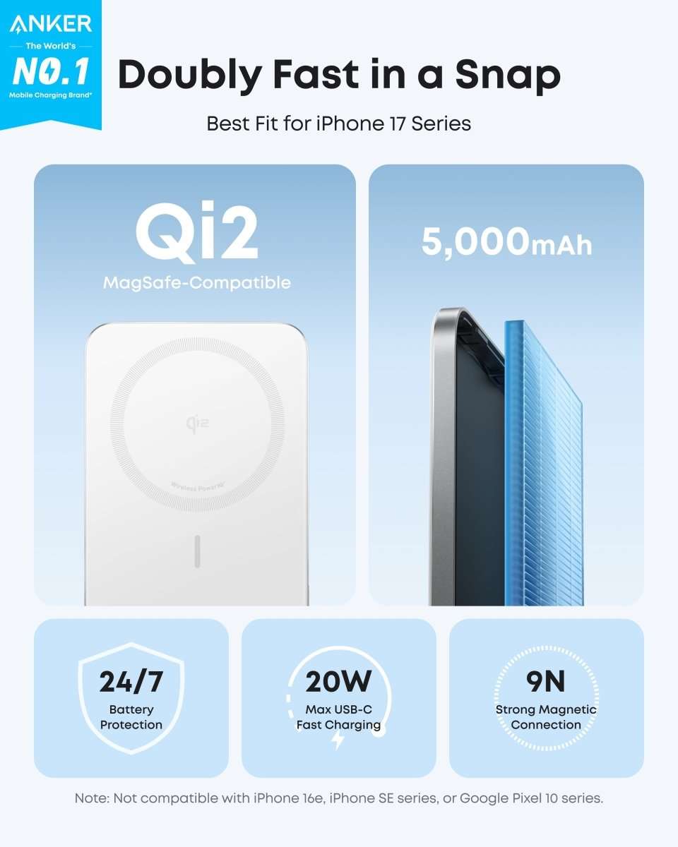 Anker Nano Power Bank (5K, MagGo, Slim) Cartsfy Inc.