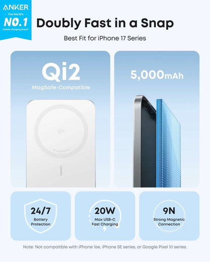 Anker Nano Power Bank (5K, MagGo, Slim) Cartsfy Inc.