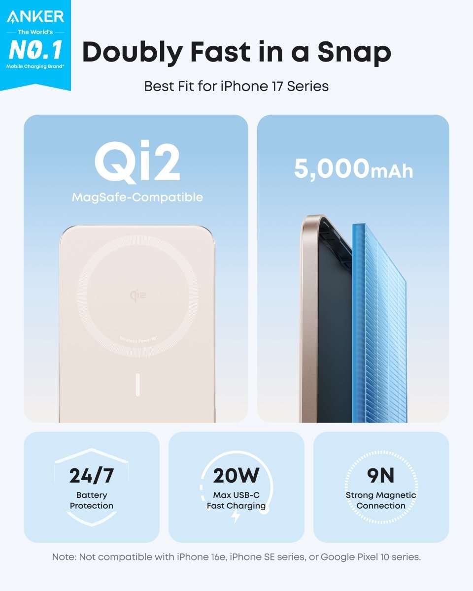 Anker Nano Power Bank (5K, MagGo, Slim) Cartsfy Inc.