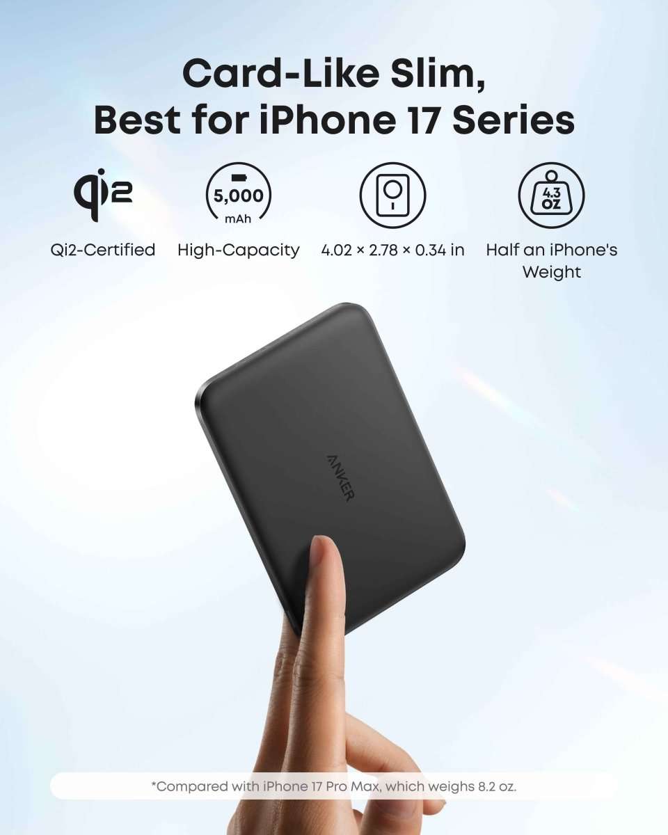 Anker Nano Power Bank (5K, MagGo, Slim) Cartsfy Inc.