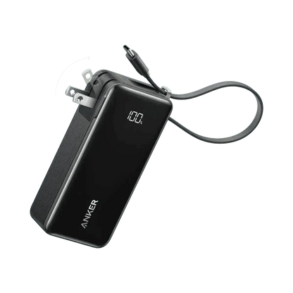 Anker Power Bank (10K, Fusion, Built-In Cable) with Dual Charging