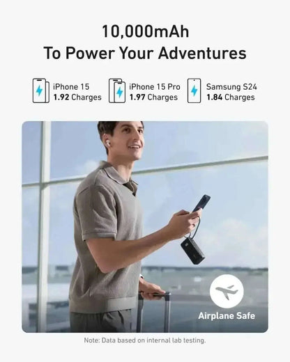 Anker Power Bank (10K, Fusion, Built-In Cable) Cartsfy Inc.