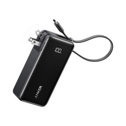 Anker Power Bank (10K, Fusion, Built - In Cable) - Cartsfy Inc.