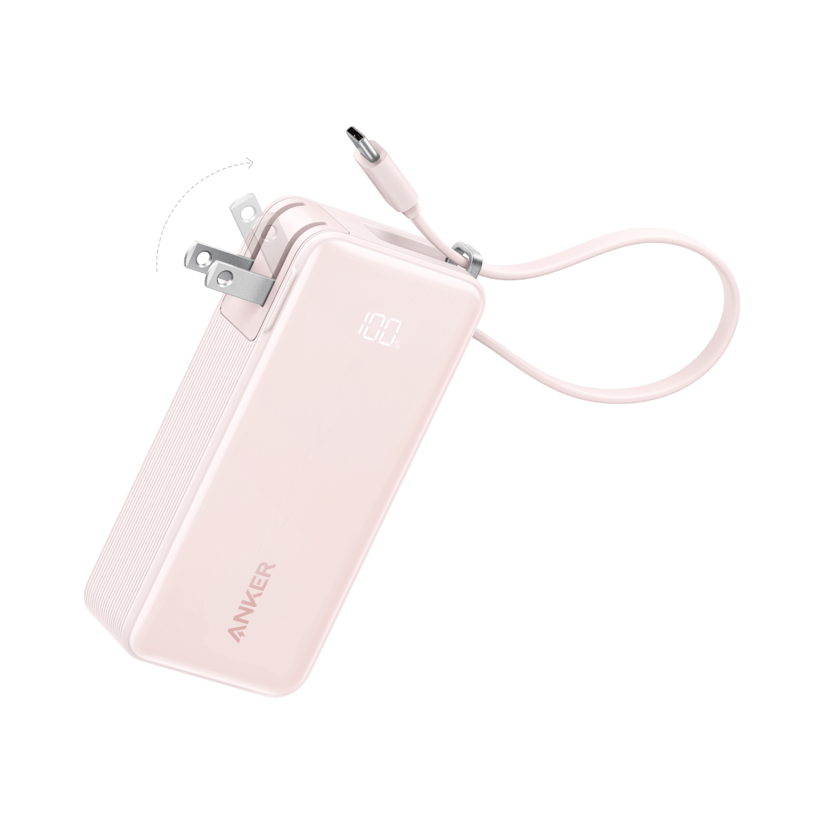Anker Power Bank (10K, Fusion, Built - In Cable) - Cartsfy Inc.