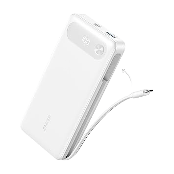Anker Power Bank (20K, 87W, Built - In USB - C Cable) - Cartsfy Inc.