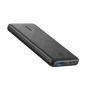 Anker PowerCore 10K power bank, black close-up with USB-C and output ports