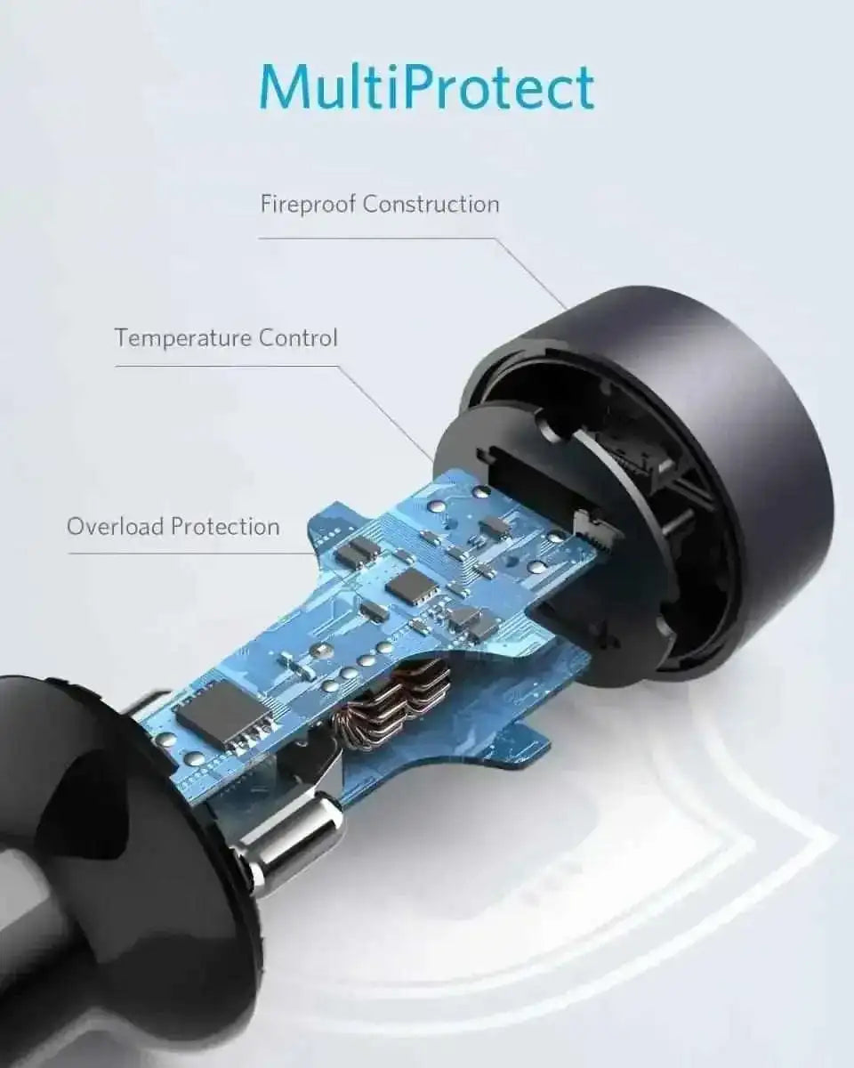 Anker PowerDrive III Duo USB-C Car Charger Cartsfy Inc.