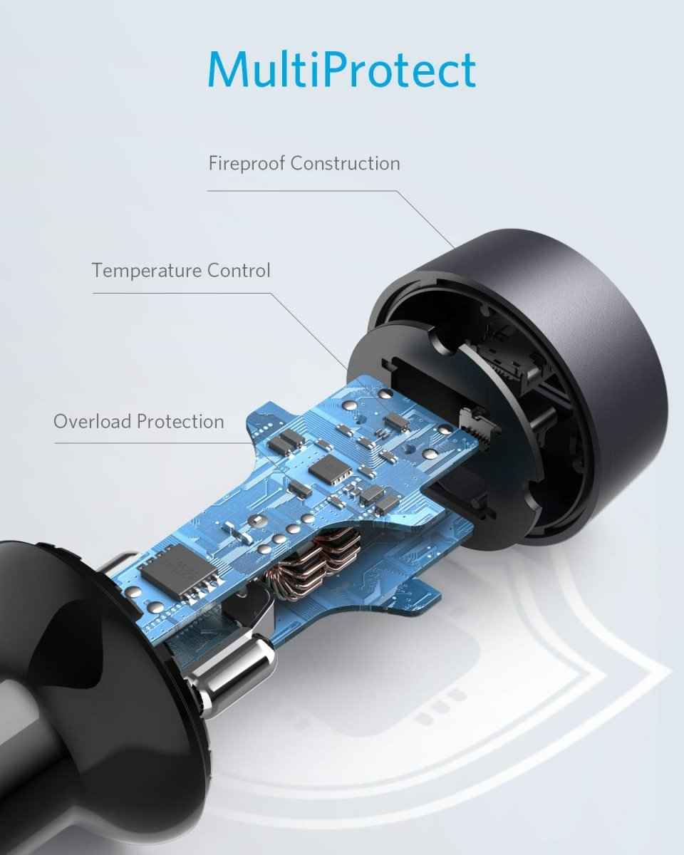 Anker PowerDrive III Duo USB-C Car Charger Cartsfy Inc.
